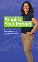 Amplify Your Impact with a Career as a College Professor in CSD Brochure Cover