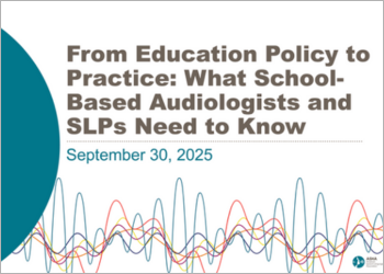 Watch an ASHA webinar on education policy changes in 2025
